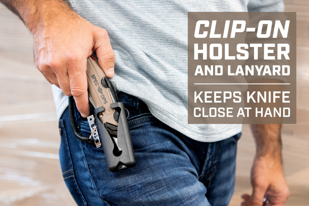 Spec Ops Safety Knife with Holster - Ascmtools