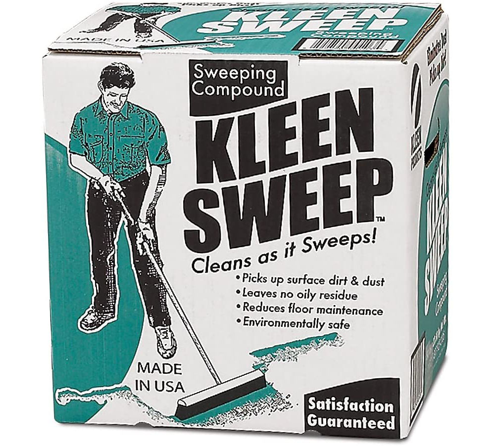 Kleen Products Sweep Plus Water Based Sweeping Compound 50 Lb - Ascmtools