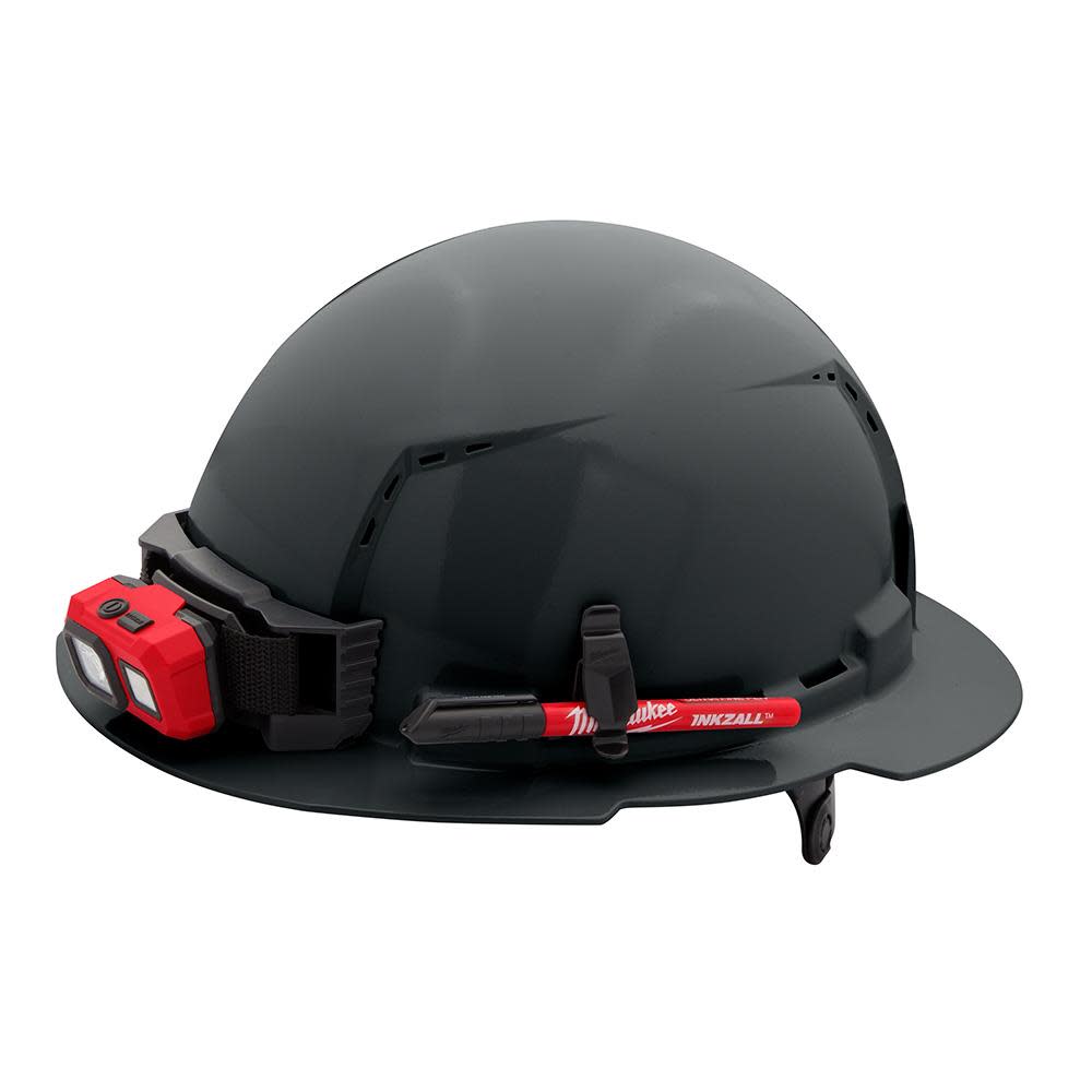 Milwaukee Gray Full Brim Vented Hard Hat with 6pt Ratcheting Suspension Type 1 Class C - Ascmtools