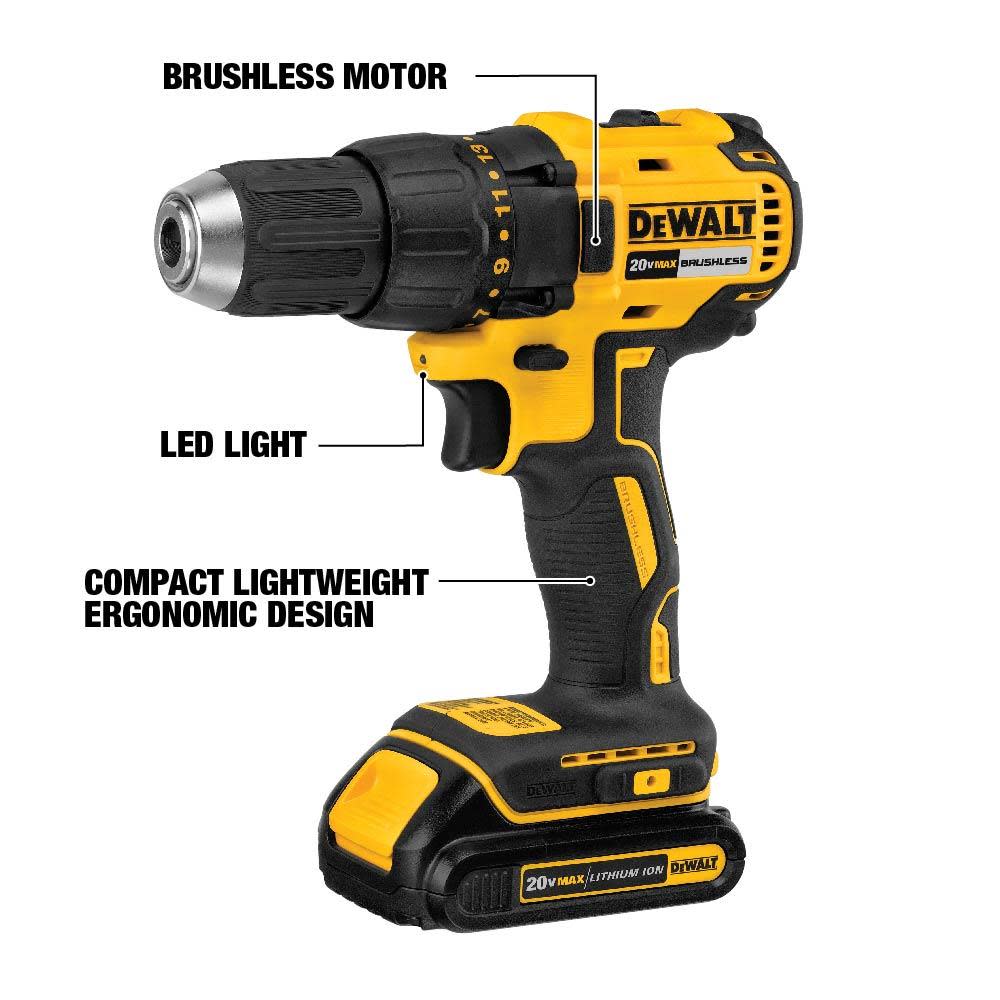 DEWALT 20V MAX Drill Driver & Impact Kit with Reciprocating Saw Bundle - Ascmtools