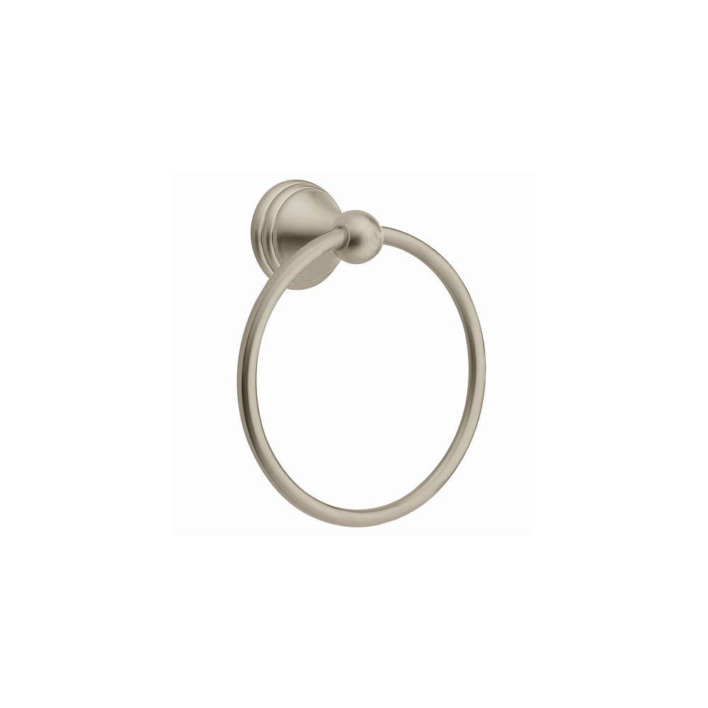 Moen Preston Towel Ring Brushed Nickel Die Cast Zinc - Ascmtools