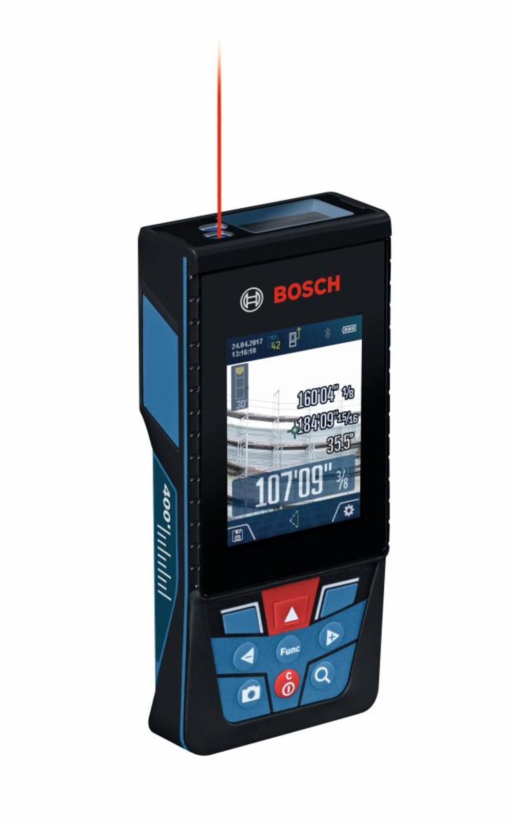 Bosch BLAZE Outdoor 400 Ft. Connected Lithium-Ion Laser Measure with Camera - Ascmtools