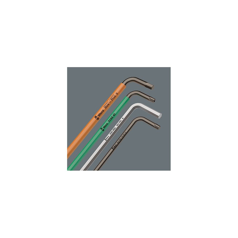 Wera Tools Metric BlackLaser 967/9 TX BO Multicolor 1 L-Key Set - Ascmtools