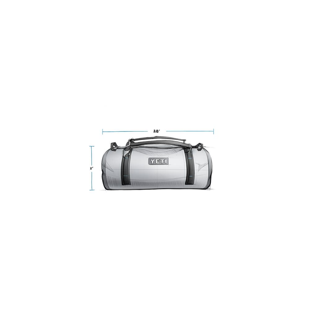Yeti Storm Gray Panga 75L Submersible Duffle Bag - Ascmtools
