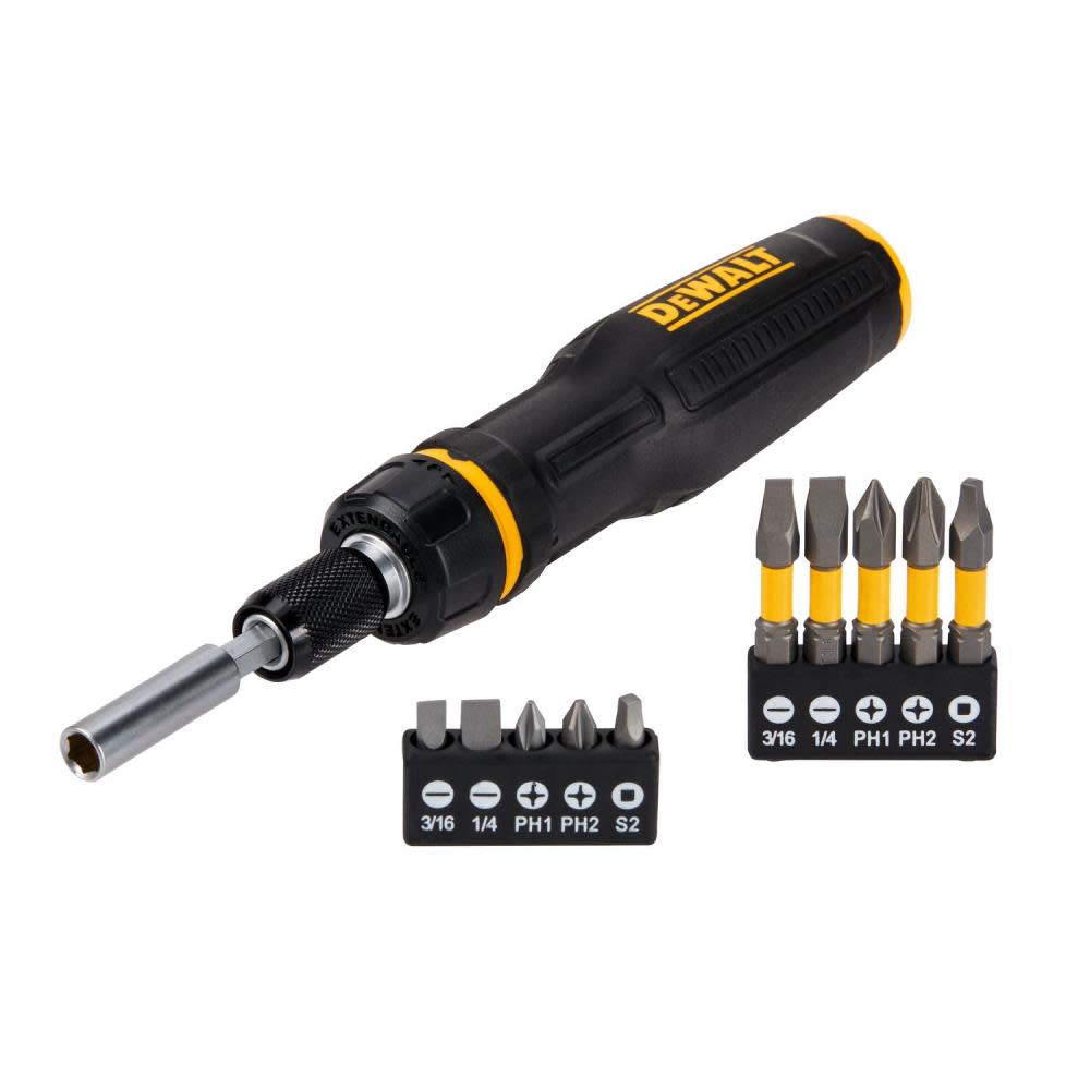 DEWALT MAXFIT Screwdriver Telescoping Multi Bit 10pc - Ascmtools