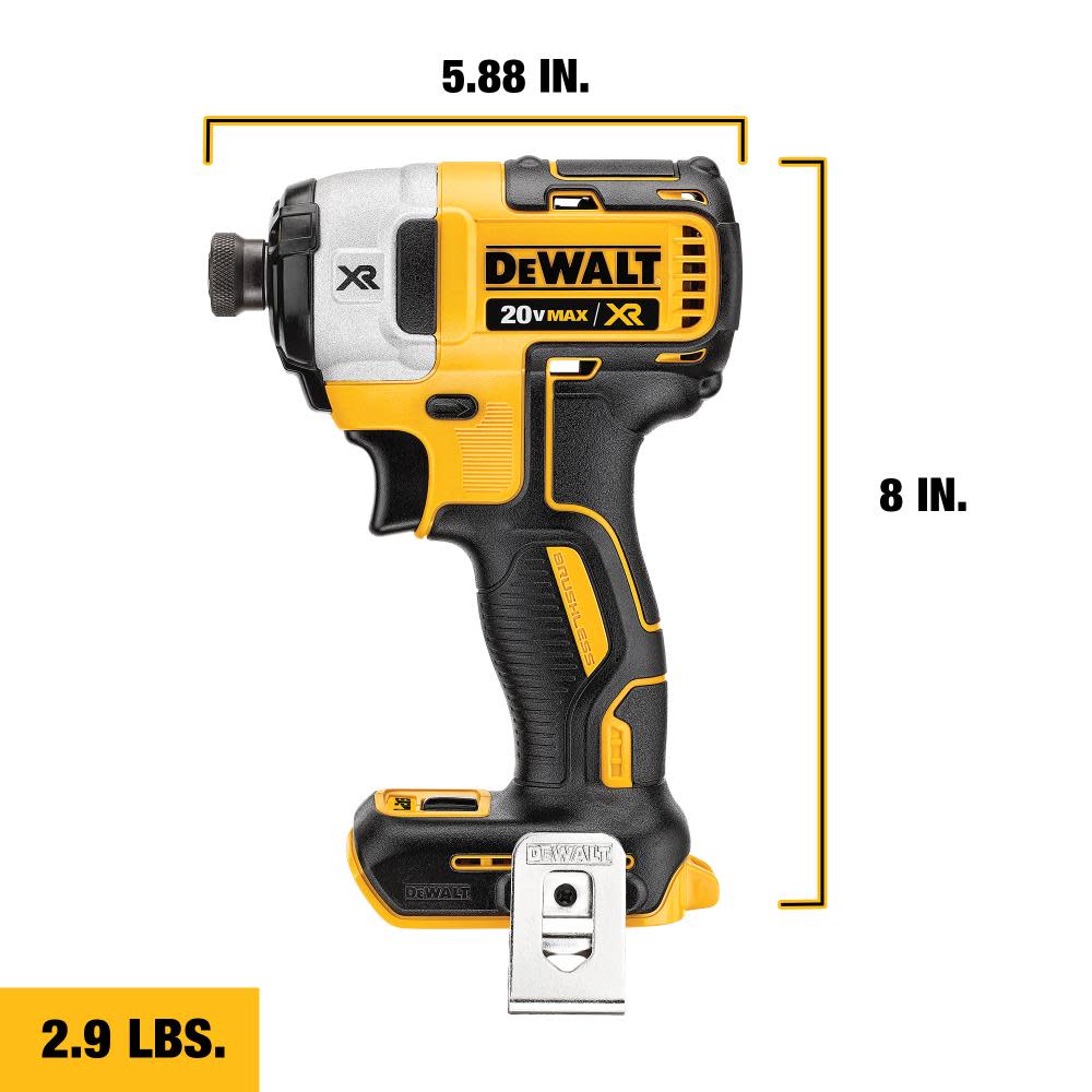 DEWALT 20V MAX XR 1/4″ Impact Driver with 20V XR 5Ah Battery Bundle - Ascmtools
