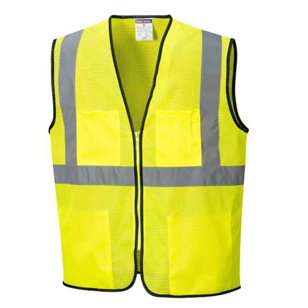 Portwest Yellow Tampa Mesh Vest – XXL - Ascmtools