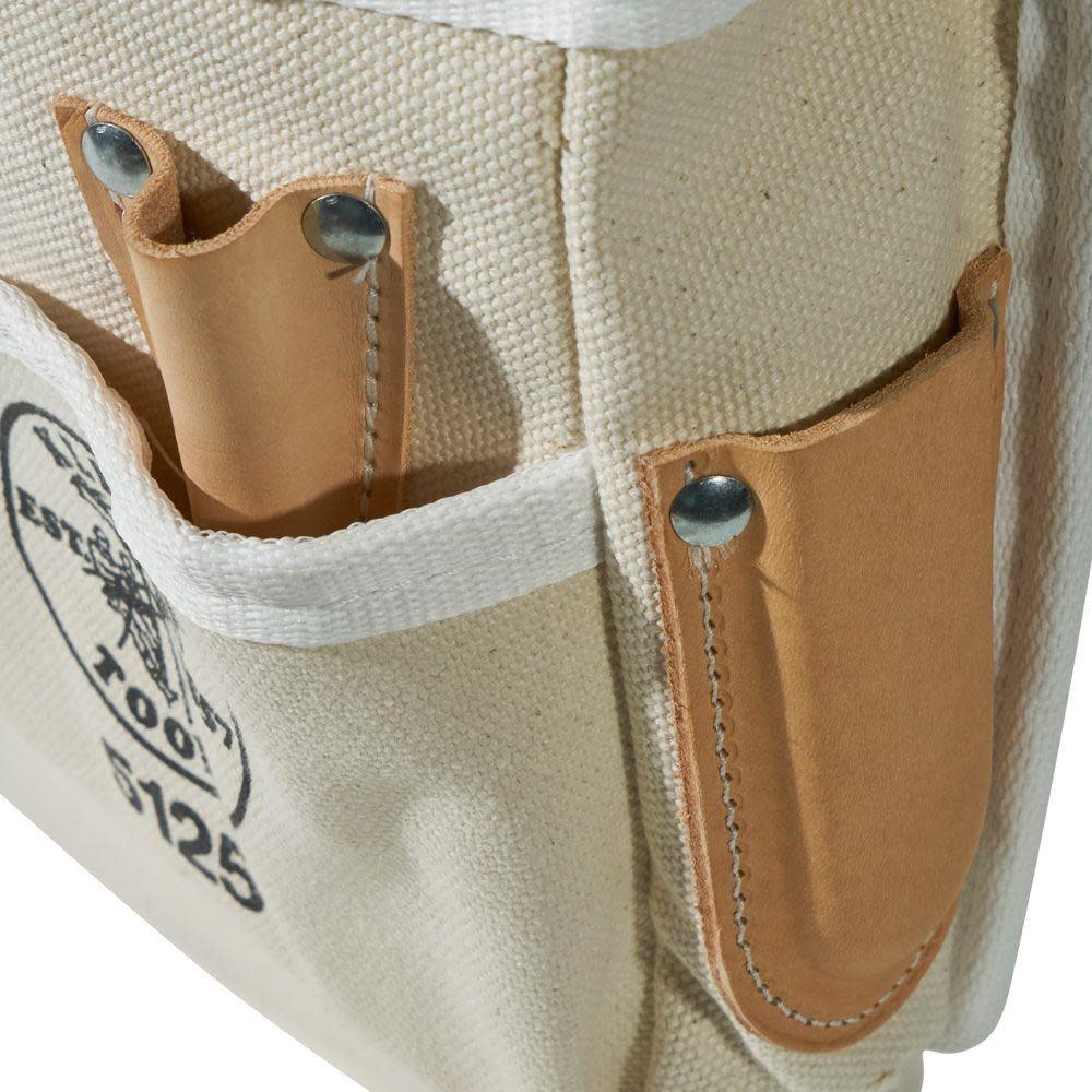 Klein Tools 5 Pocket Tool Pouch Canvas - Ascmtools