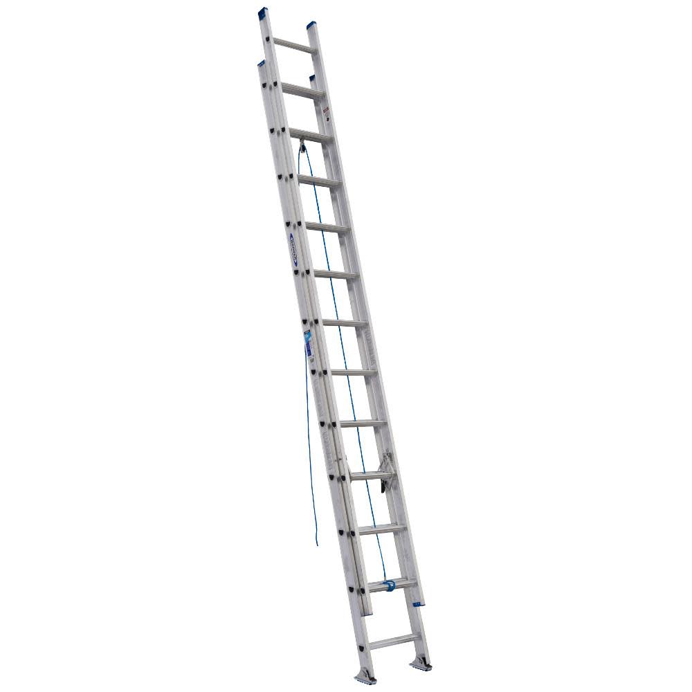 Werner 24 Ft. Type I Aluminum Extension Ladder - Ascmtools
