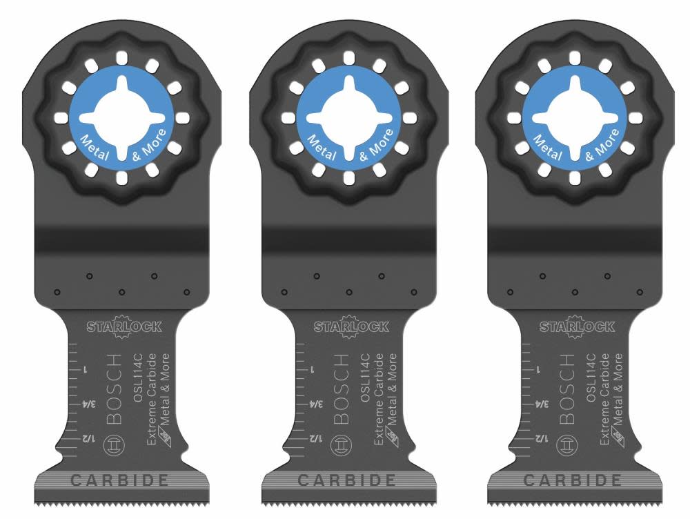 Bosch 1-1/4 In. Starlock Oscillating Multi Tool Carbide Plunge Cut Blade 3 Pk. - Ascmtools