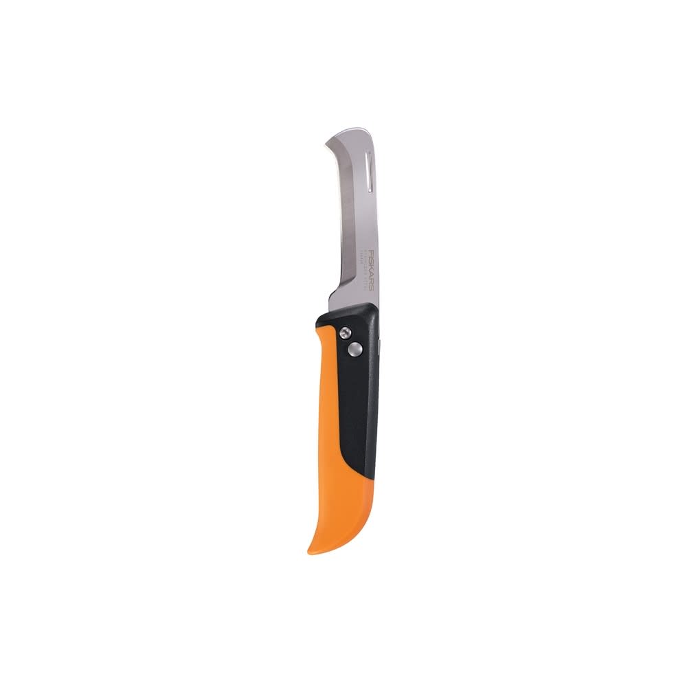 Fiskars Orange/Black Folding Produce Harvesting Knife - Ascmtools