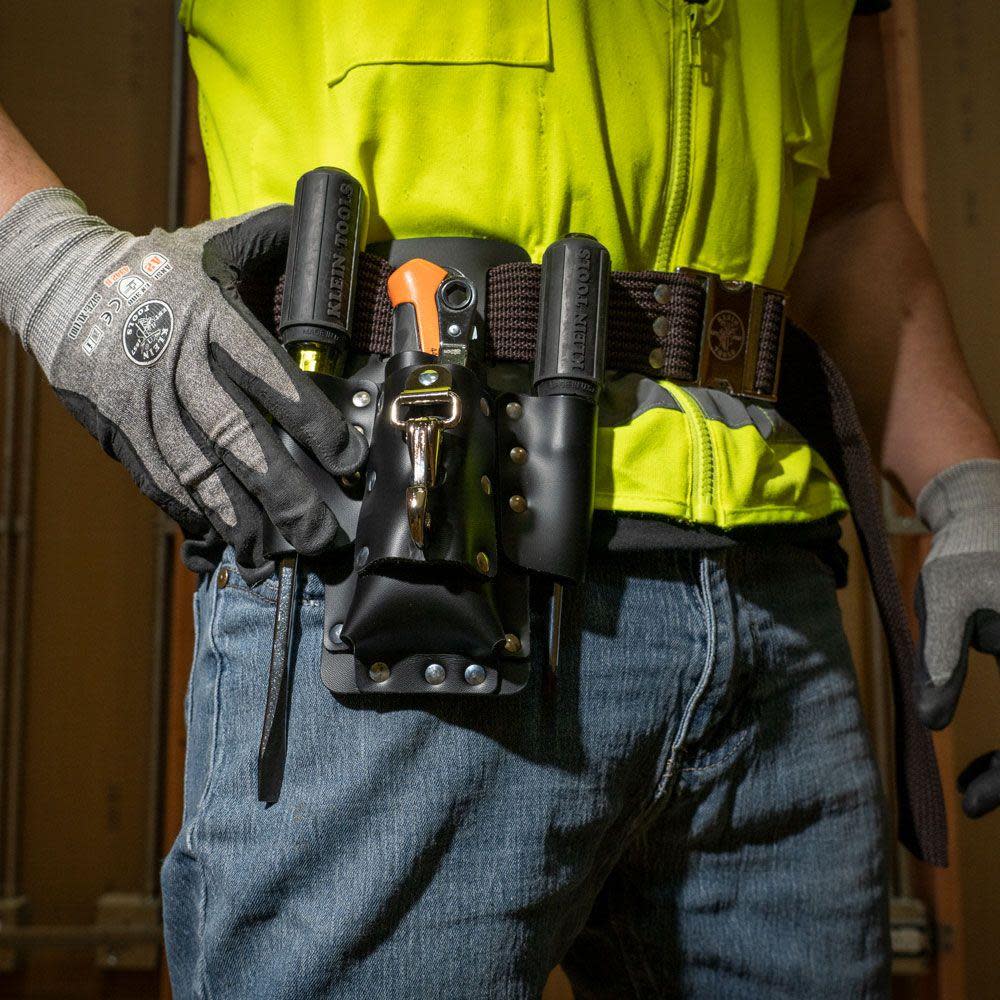 Klein Tools 4 Pocket Tool Pouch 6-1/2″x8-1/2″ - Ascmtools