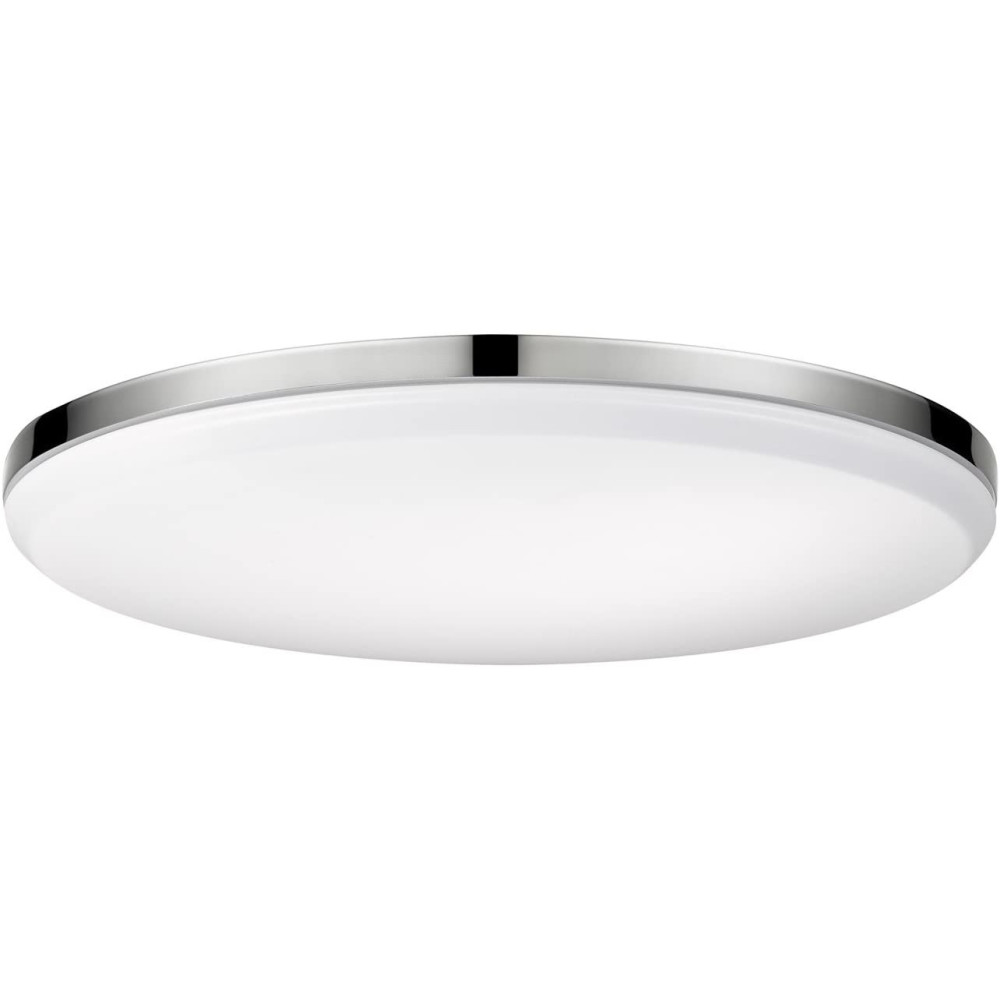 Globe Electric Ellington Integrated LED Ceiling Light Chrome 28W - Ascmtools