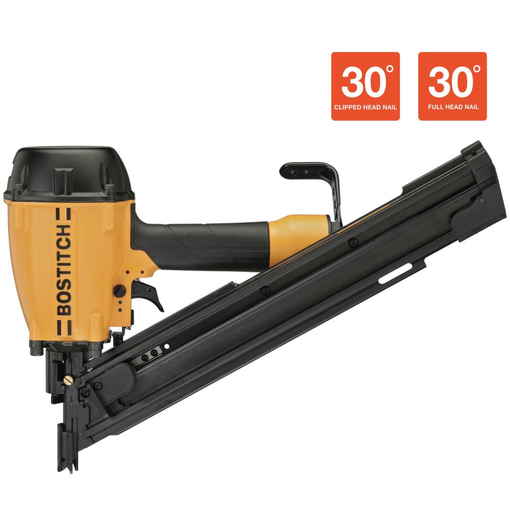 Bostitch 30 Degree Paper Tape Collated Framing Nailer - Ascmtools