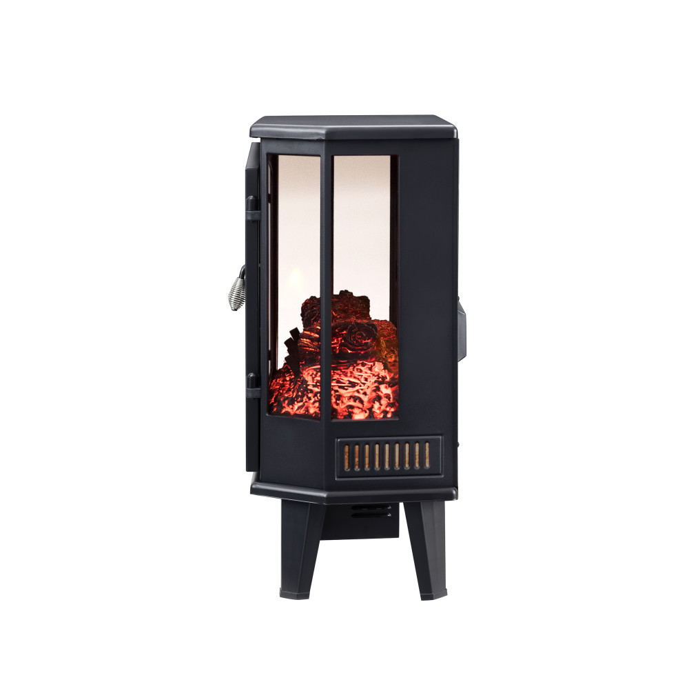 Hearthpro 25″ 5 Sided Infrared Electrick Stove Black Finish - Ascmtools
