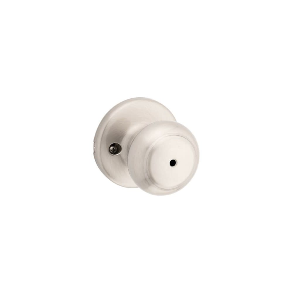 Kwikset Satin Nickel Bed/Bath Cove Privacy Door Knob - Ascmtools