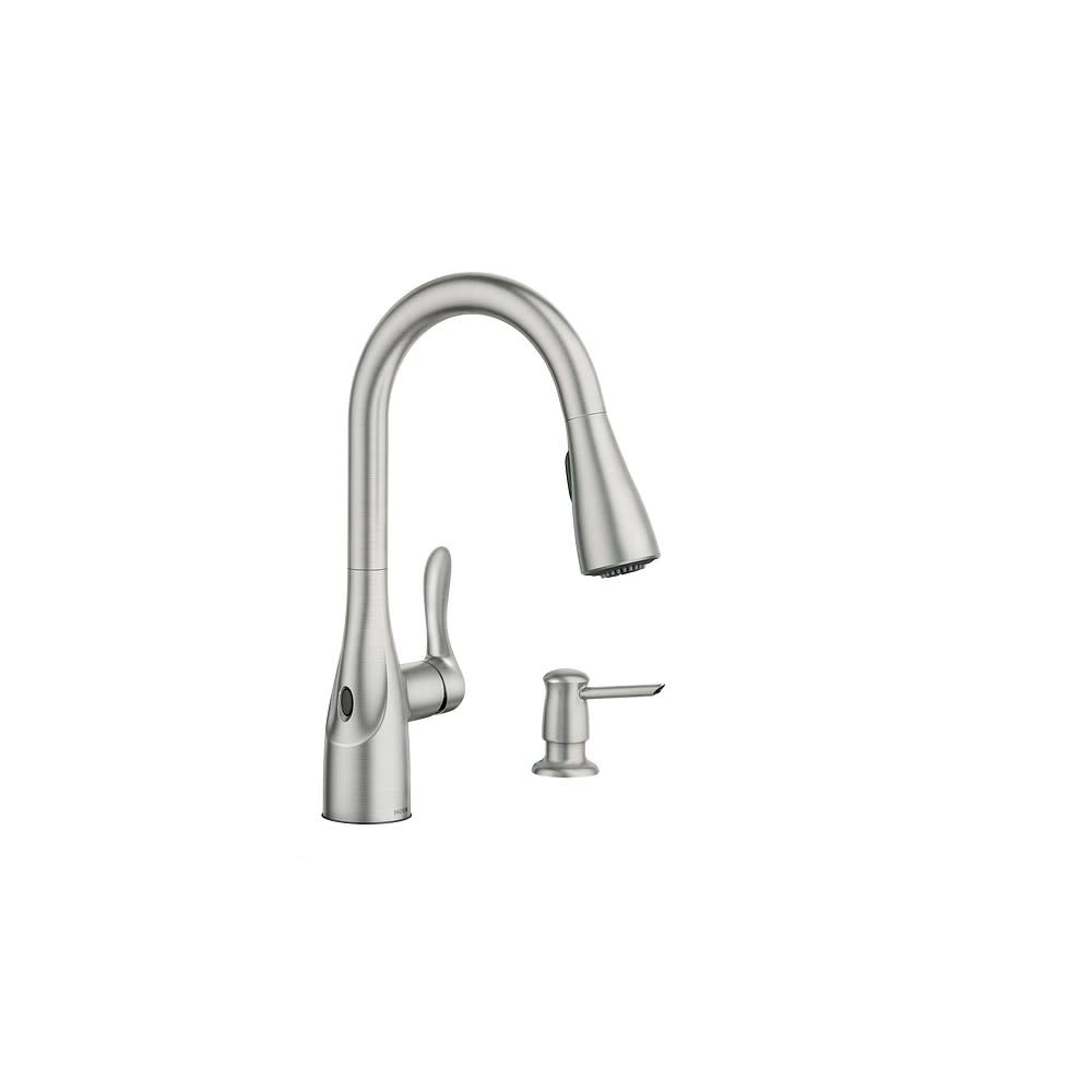 Moen Arlo Pulldown Kitchen Faucet with Sensor Spot Resist Stainless - Ascmtools