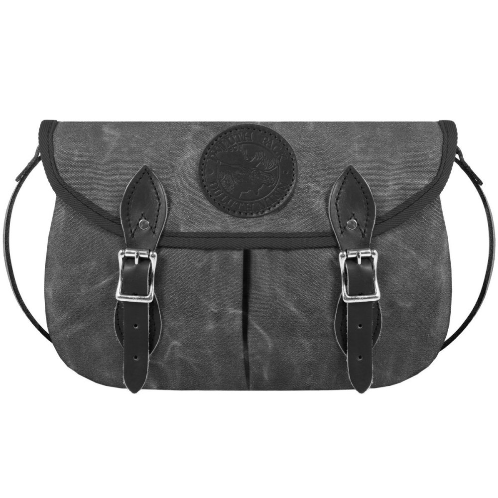 Duluth Pack 6 Liters Capacity Waxed Grey Medium Double Shell Purse - Ascmtools
