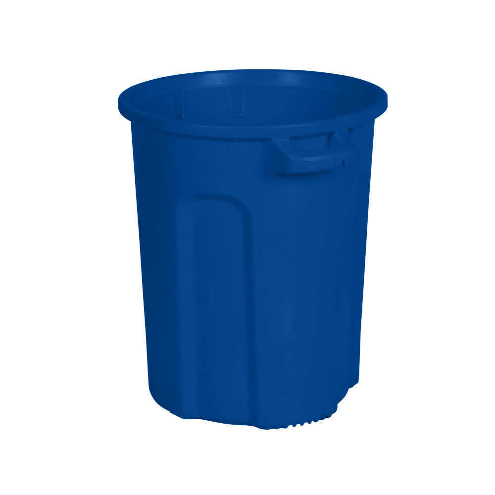 Toter 20 Gallon Round Trash Can with Lift Handle Blue - Ascmtools