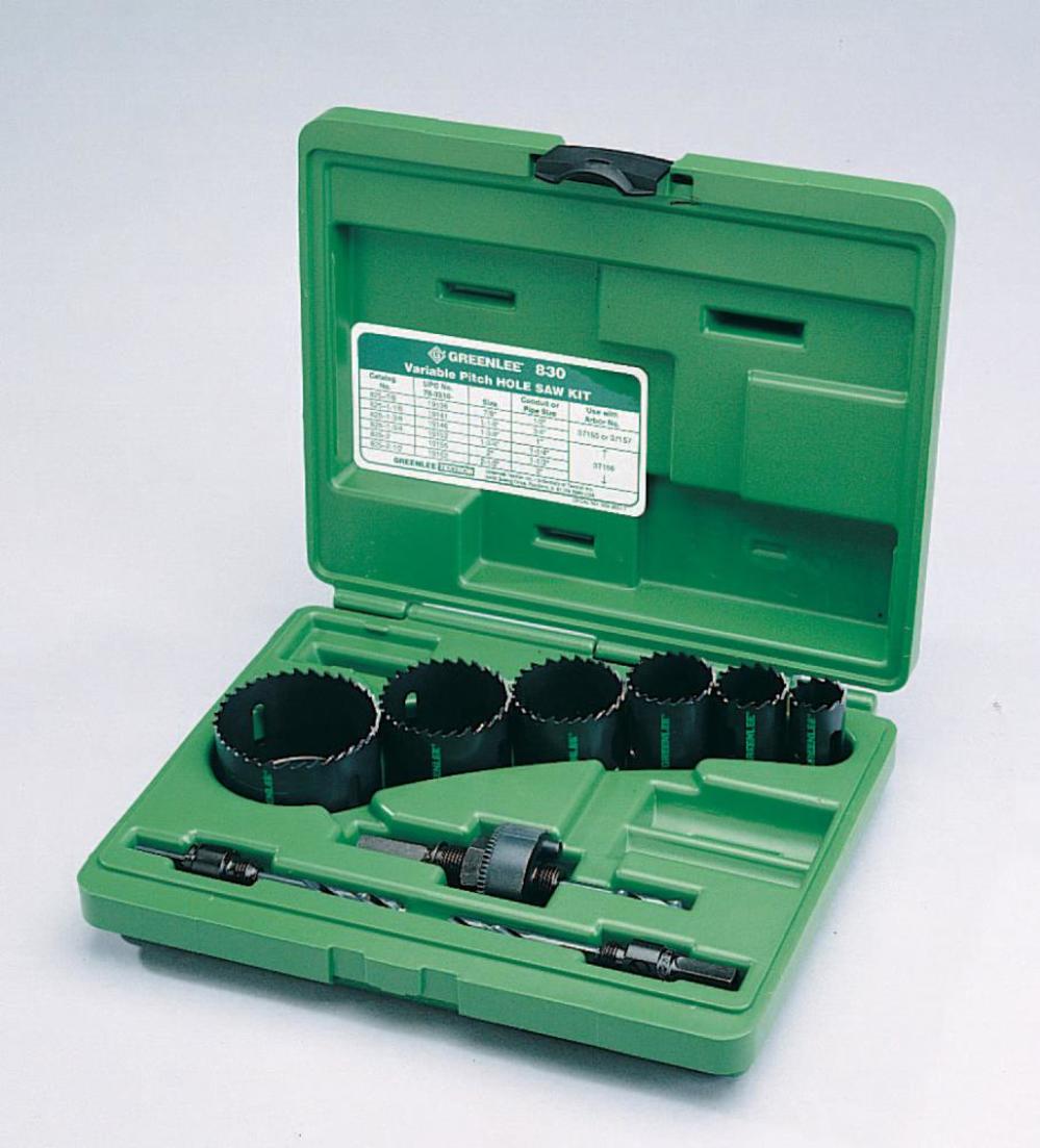 Greenlee Electricians’ Bi-Metal Hole Saw Kit – 1/2 In. to 2 In. Conduit Sizes - Ascmtools