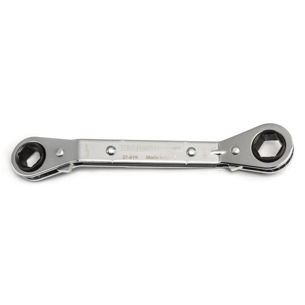 GEARWRENCH Laminated Ratcheting Box Wrench 6 Point 25 Offset 1/2″ x 9/16″ - Ascmtools