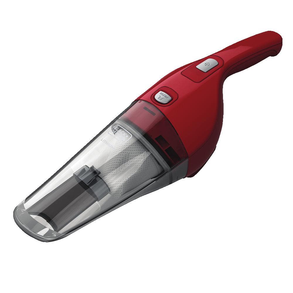 Black and Decker Lithium Hand Vacuum Chili Red - Ascmtools