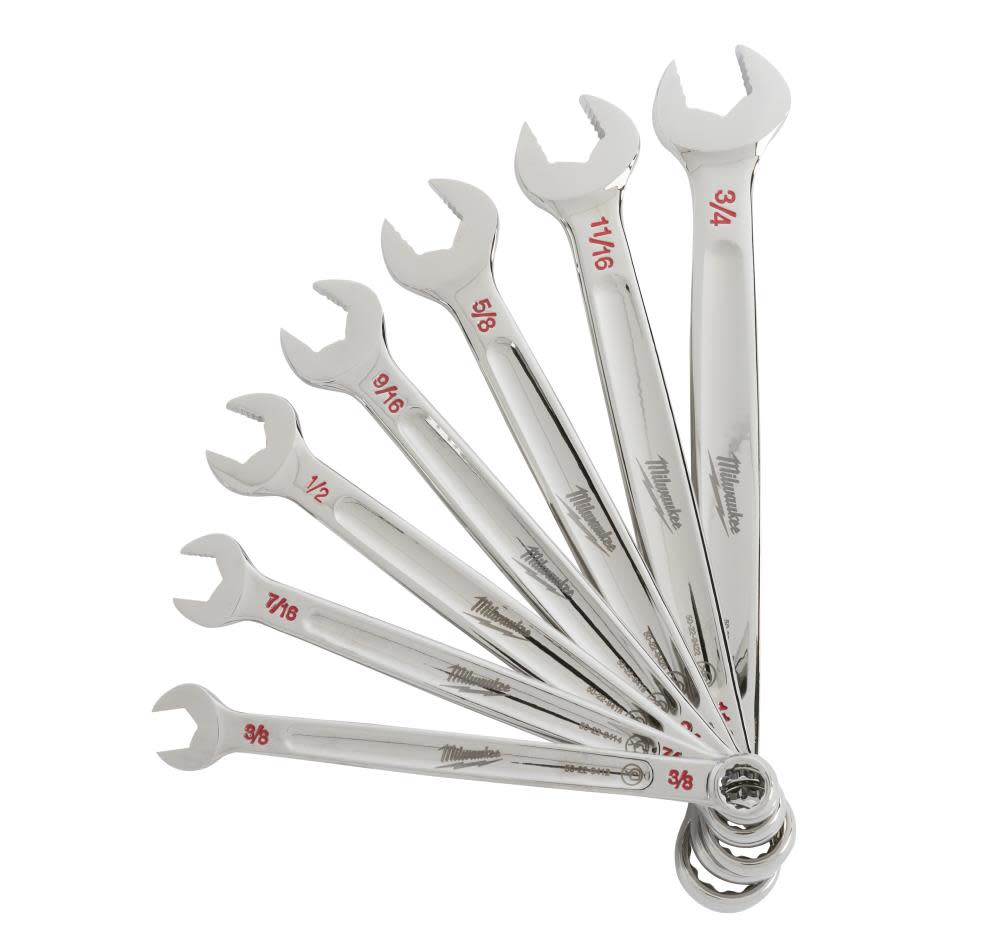 Milwaukee 7-Piece Combination Wrench Set – SAE - Ascmtools