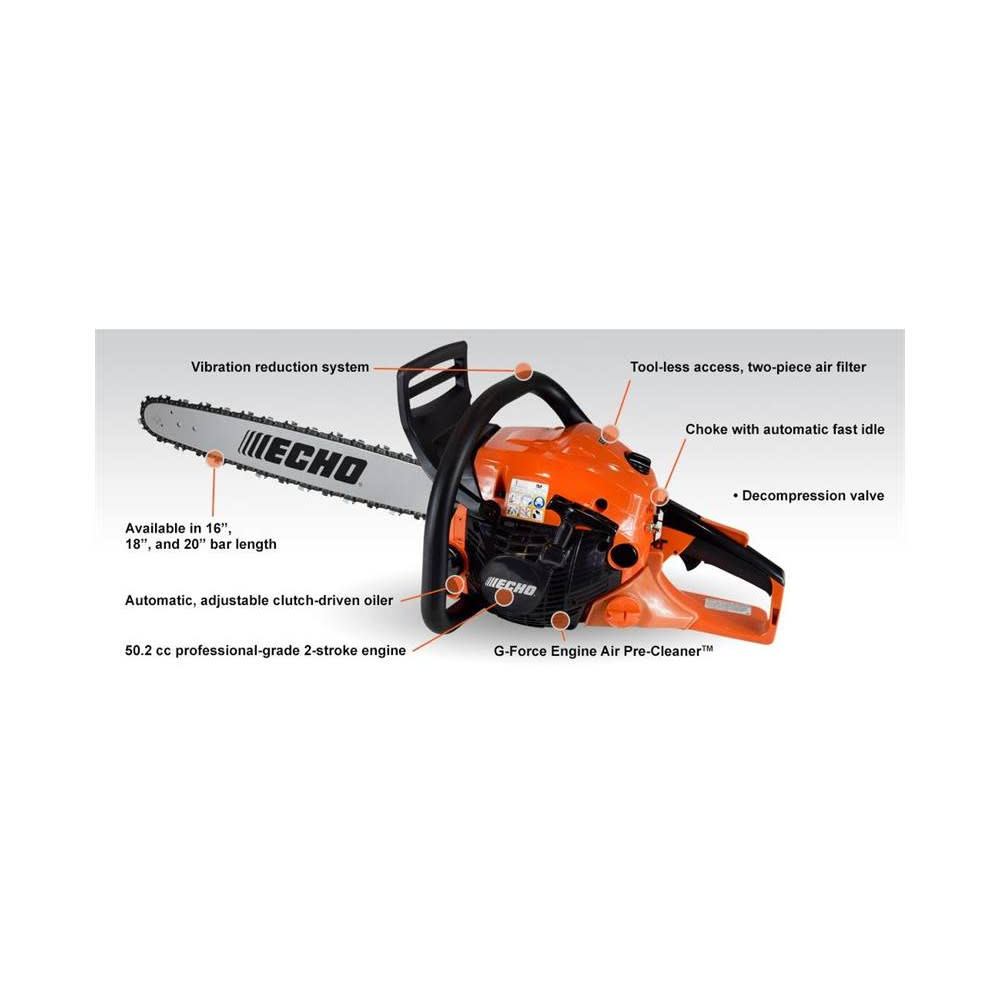 Echo Commercial Chain Saw Gas Rear Handle 16″ - Ascmtools
