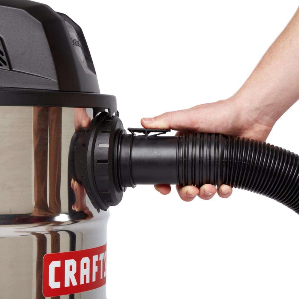 Craftsman Wet/Dry Vacuum 10 Gallon 120V 6HP Peak Stainless Steel - Ascmtools