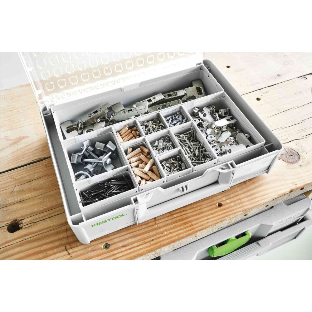 Festool 150 x 300 x 68 mm 2 Plastic Container Box - Ascmtools