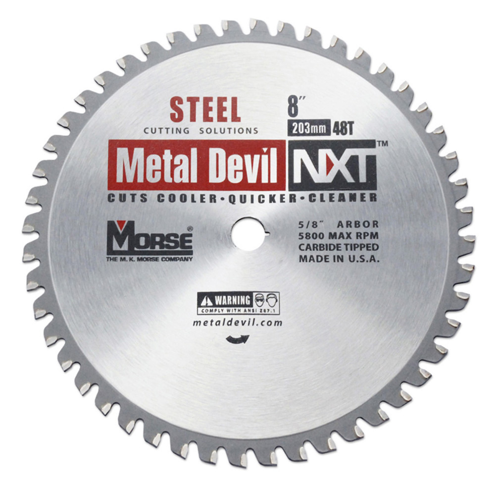 MK Morse Metal Devil NXT Circular Saw Blade 8″ 48T Steel - Ascmtools