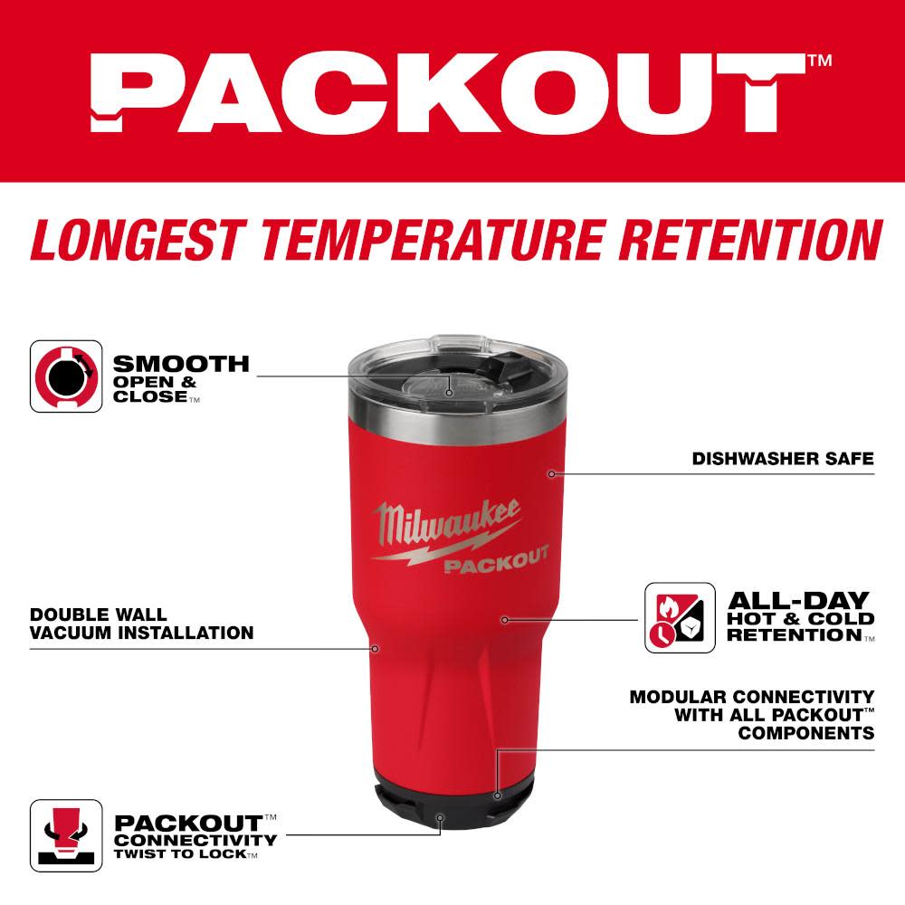 Milwaukee PACKOUT Tumbler 30oz - Ascmtools