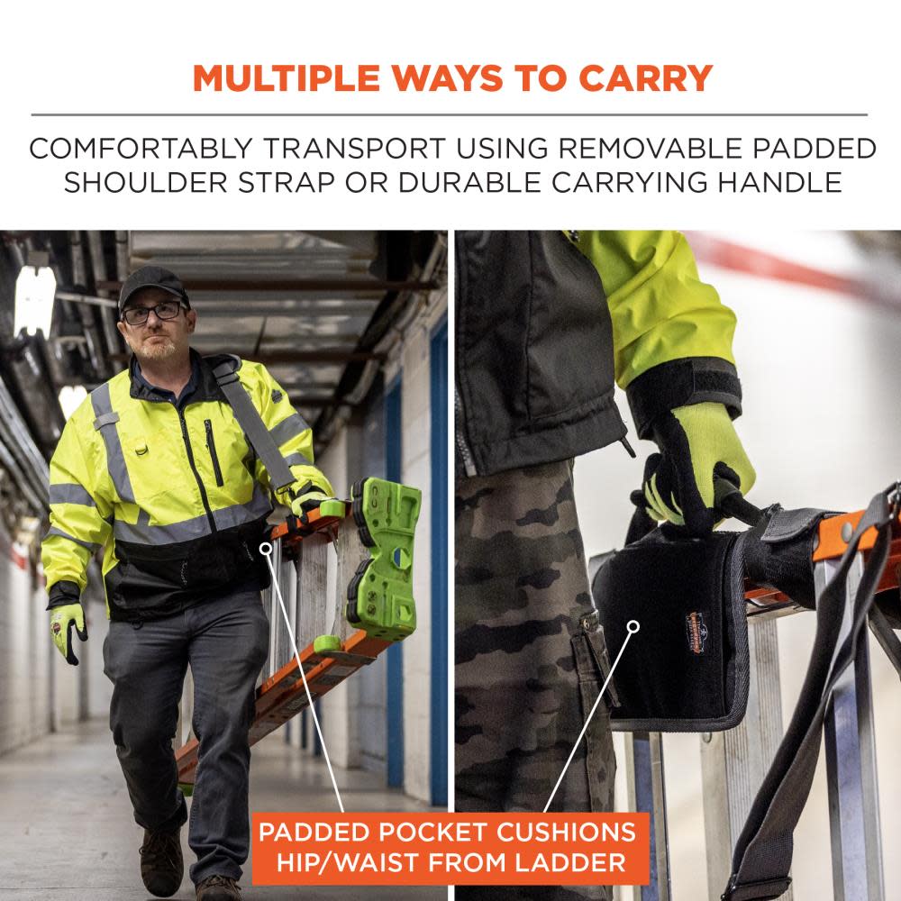 Ergodyne Arsenal 5300 Ladder Shoulder Lifting Strap & Carrying Handle Black - Ascmtools