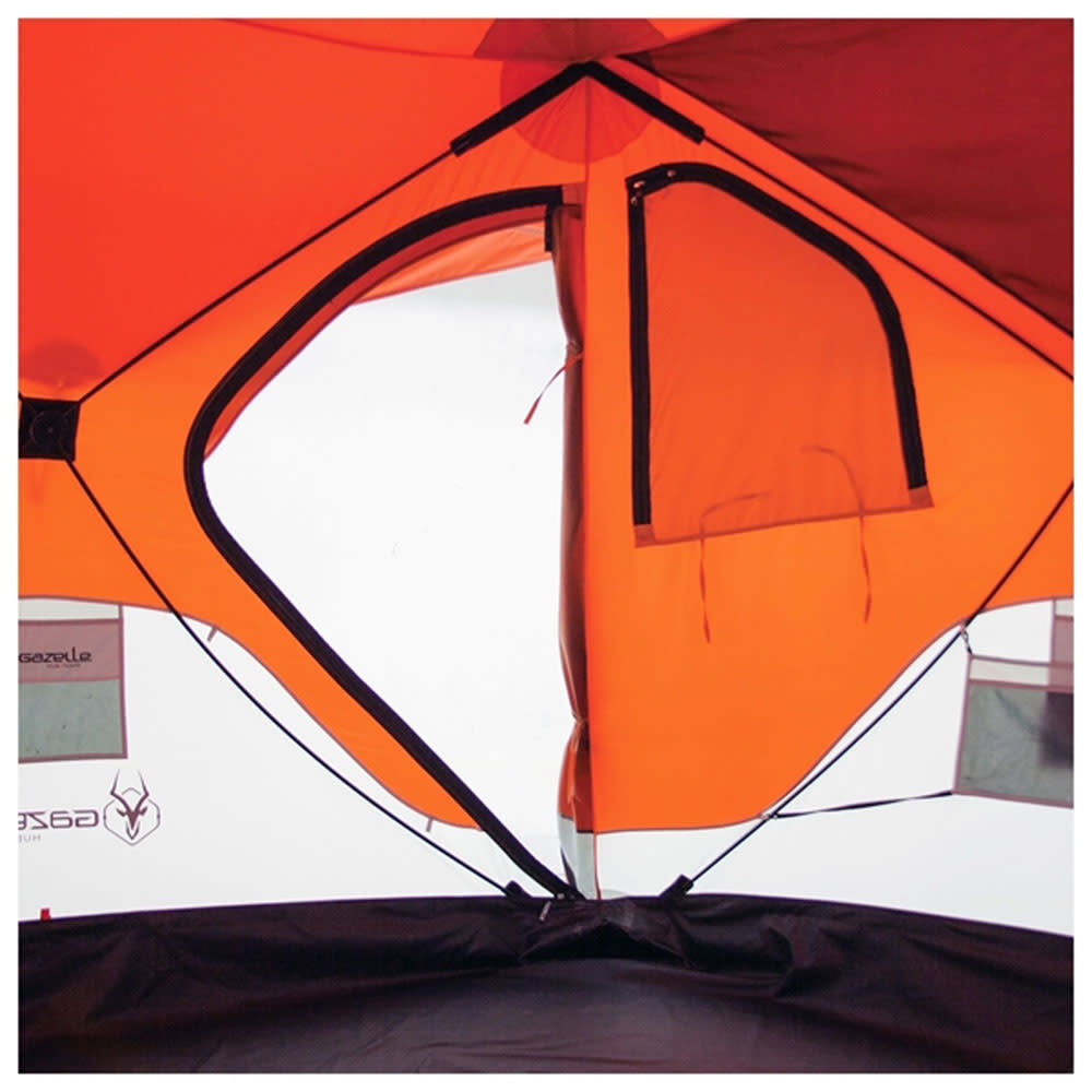 Gazelle T4 Pop-Up 4 Person Camping Tent Sunset Orange - Ascmtools