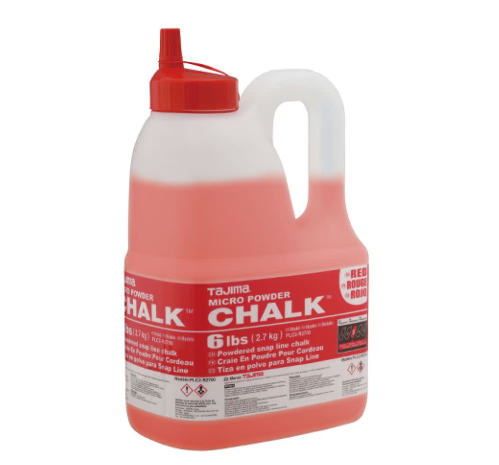 Tajima Micro Chalk Powdered Snap Line Chalk Red 6 lbs - Ascmtools