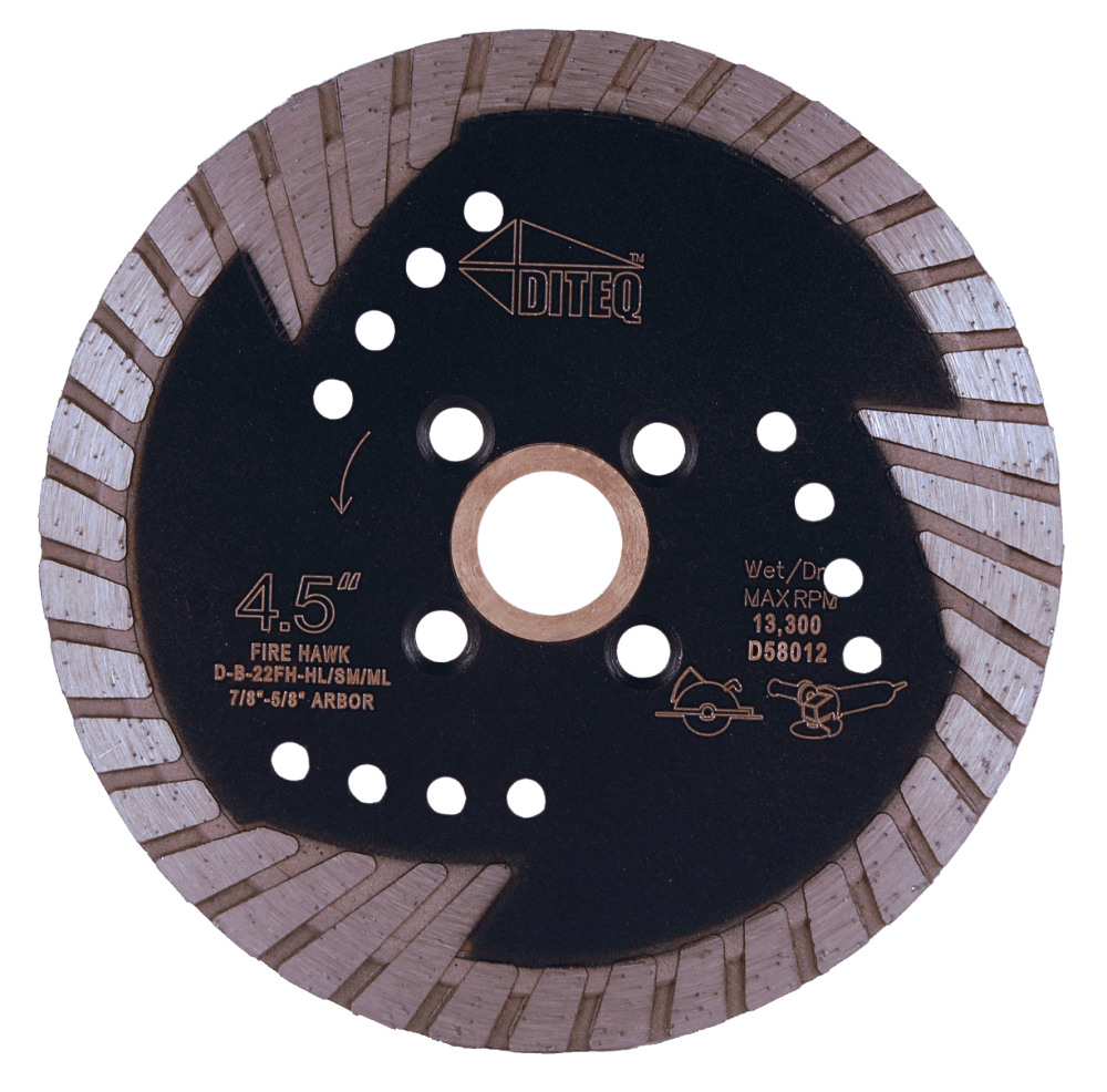 Diteq B-22 Firehawk III 5″ Masonry Blades - Ascmtools