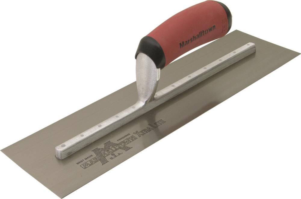 Marshalltown 20 In. x 4 In. Finishing Trowel Curved DuraSoft Handle - Ascmtools