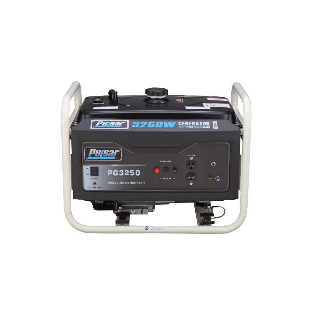 Pulsar Products Generator 120V 3250W 208cc 4 Stroke Gasoline Portable - Ascmtools