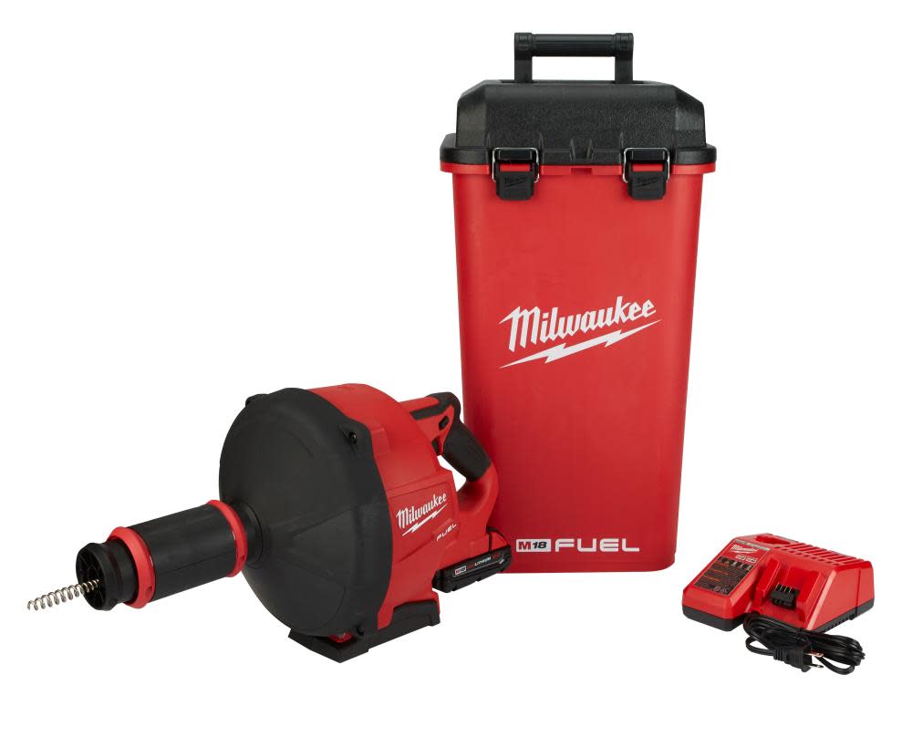 Milwaukee M18 FUEL Drain Snake W/ Cable-Drive Kit-A - Ascmtools