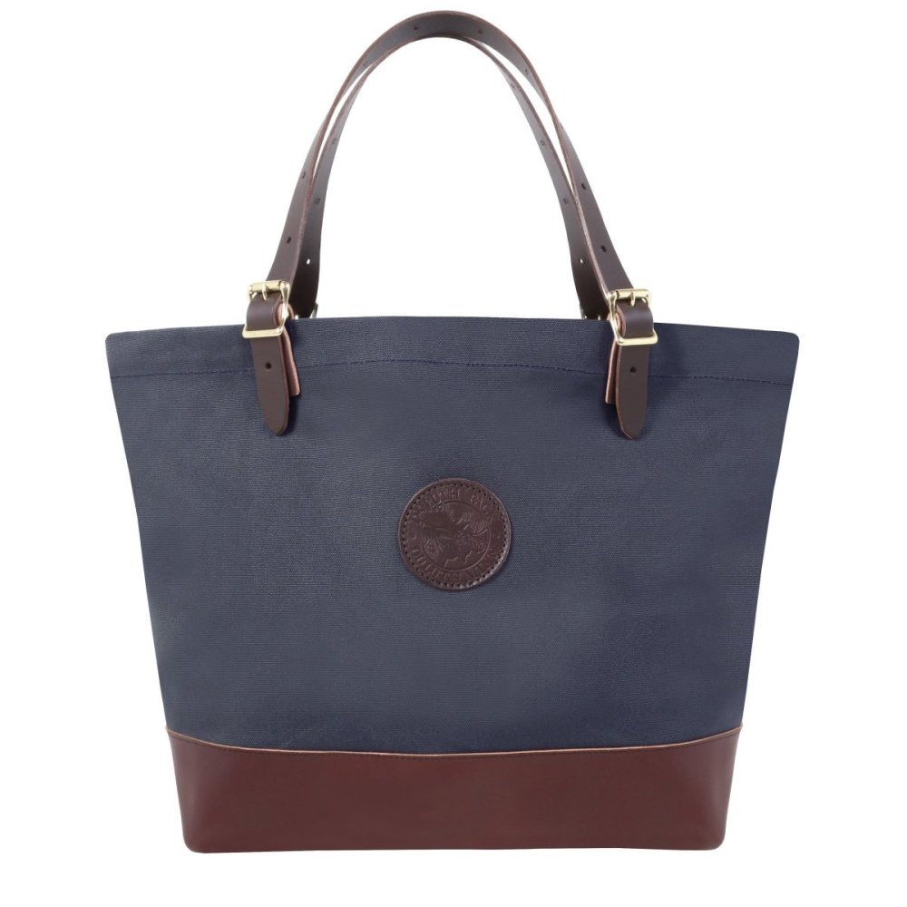Duluth Pack 33 Liter Capacity Navy Deluxe Market Tote - Ascmtools