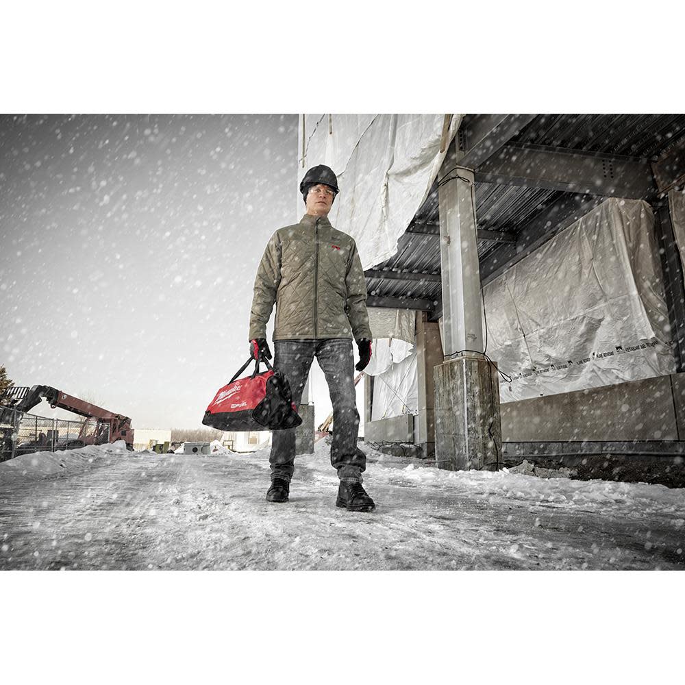 Milwaukee M12 Heated AXIS Jacket Kit XL Olive Green - Ascmtools