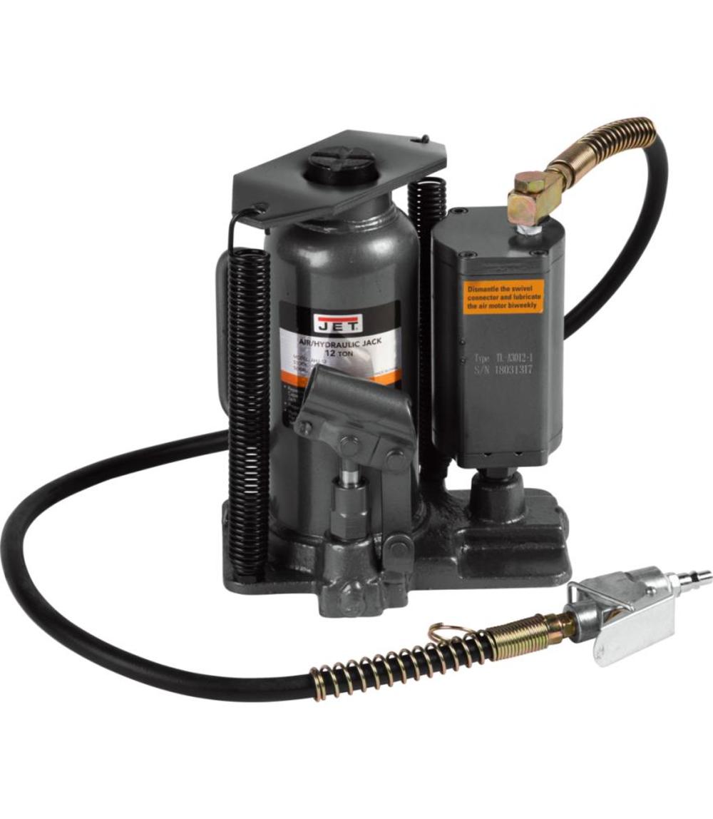 JET AHJ-12 12 Ton Air / Hydraulic Bottle Jack - Ascmtools