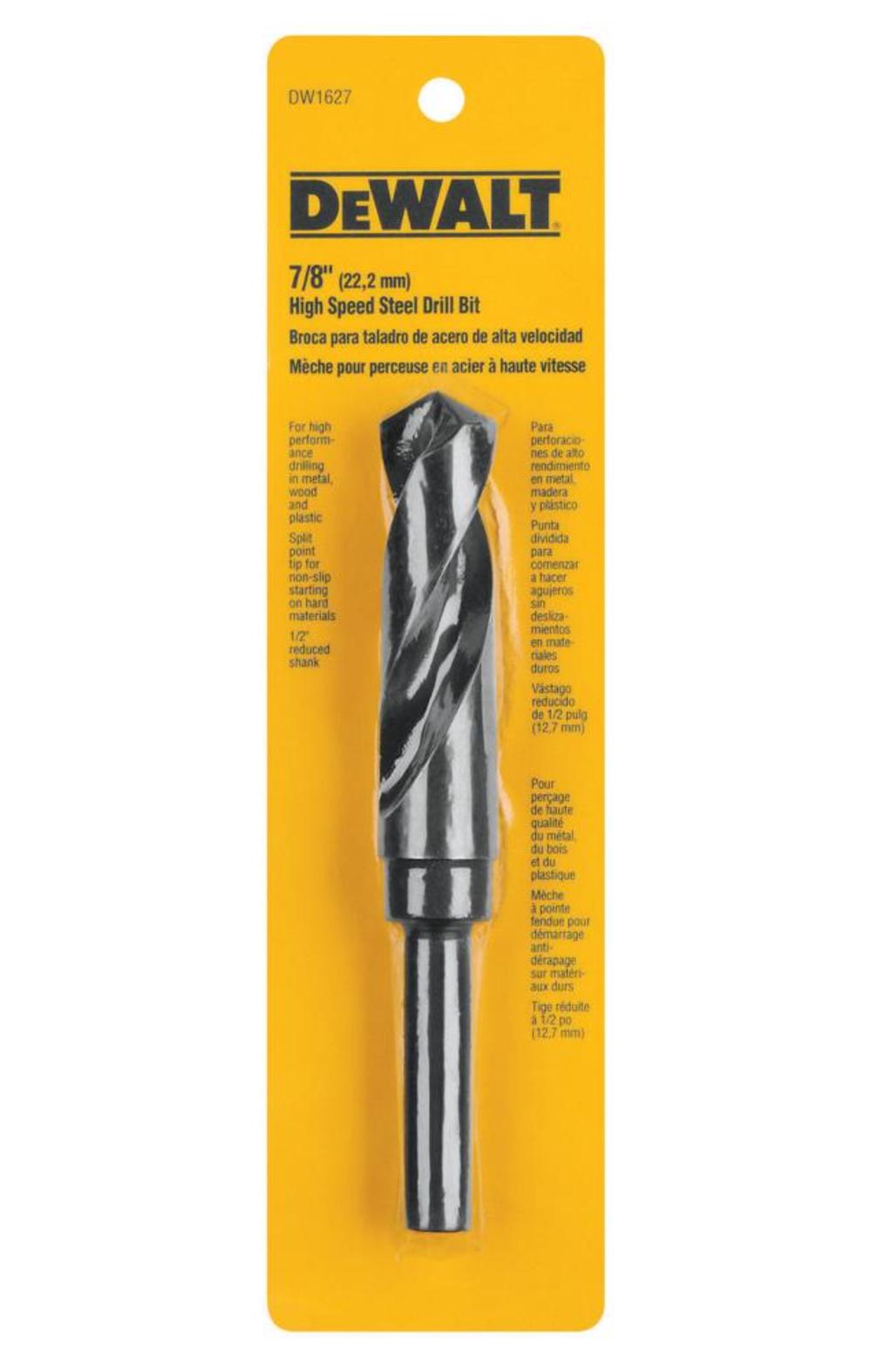 DEWALT 7/8 Drill Bit with 1/2-in Shank - Ascmtools