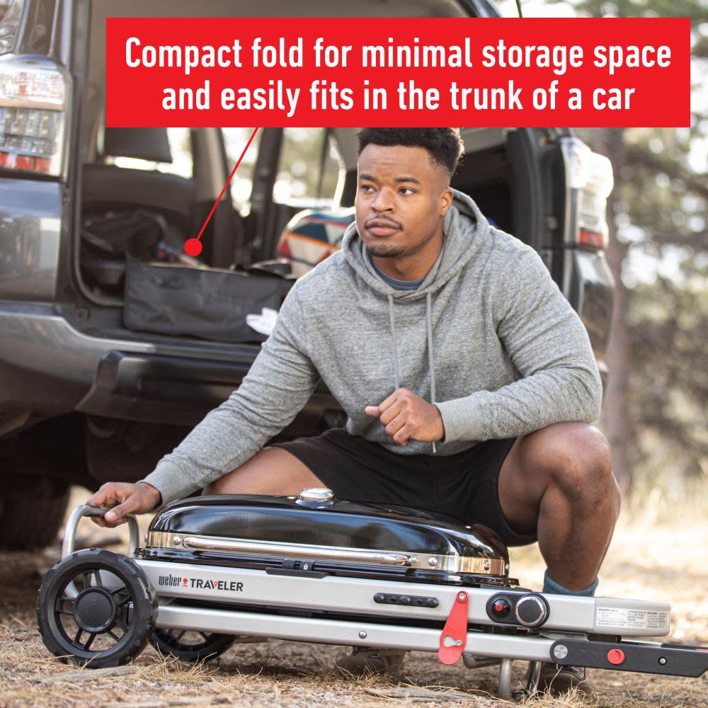 Weber Traveler Stealth Grill Propane Portable - Ascmtools