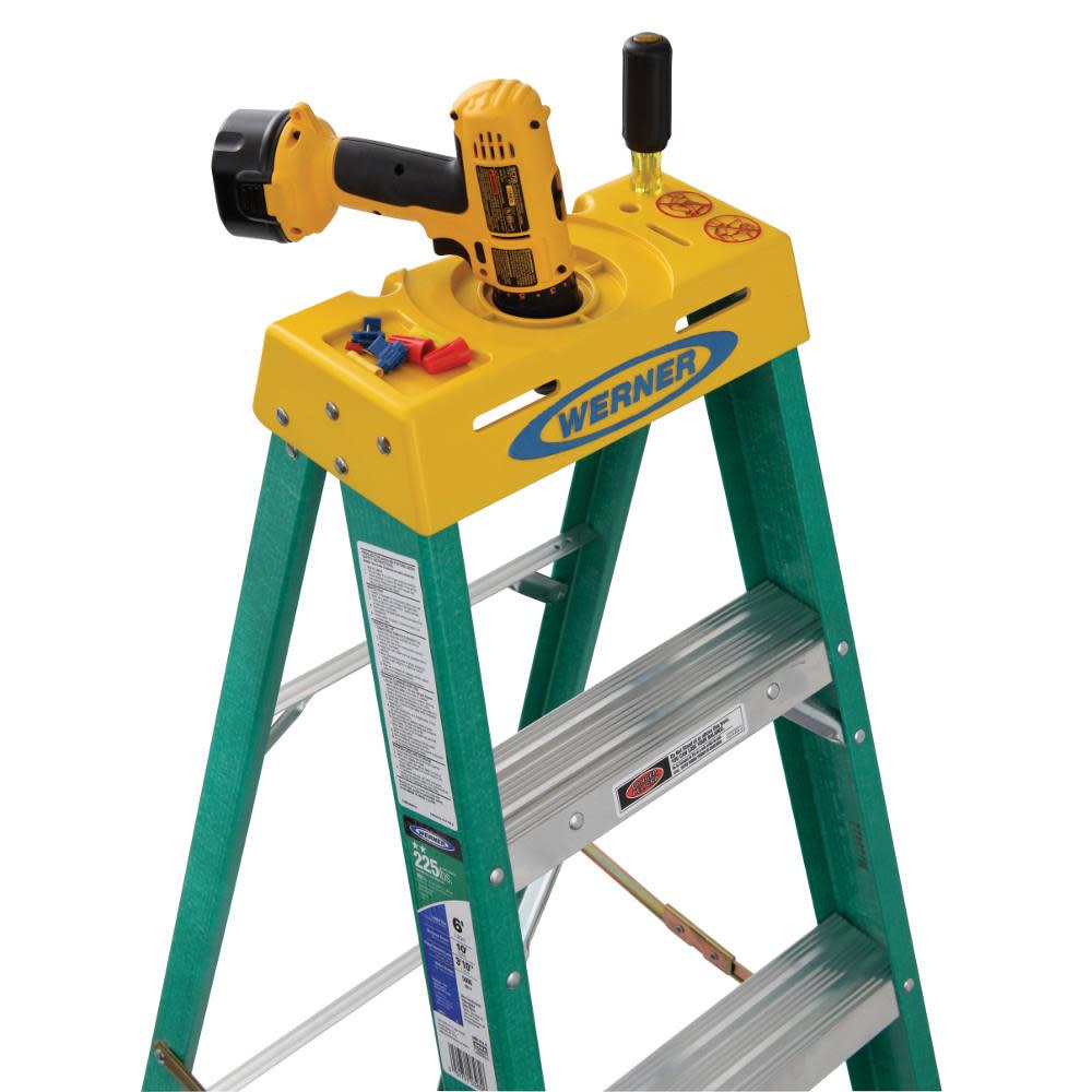 Werner 6 Ft. Type II Fiberglass Step Ladder - Ascmtools