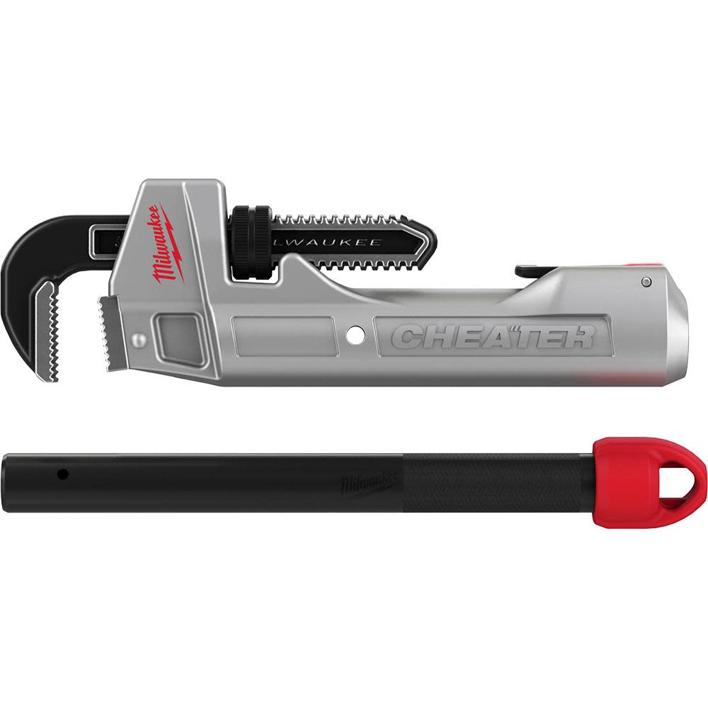 Milwaukee CHEATER Adaptable Pipe Wrench Aluminum - Ascmtools