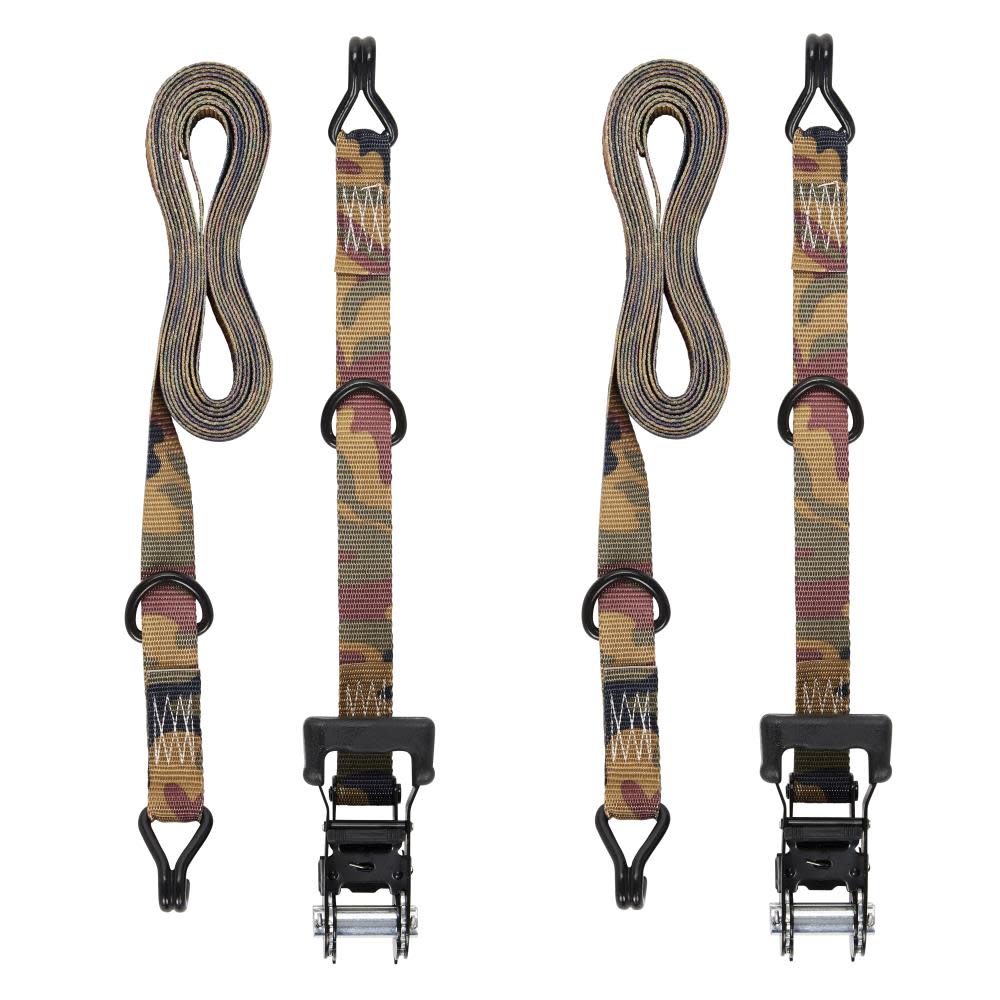 Keeper 1-1/4-in x 16-Ft Ratchet Tie-Down 2 Pack - Ascmtools