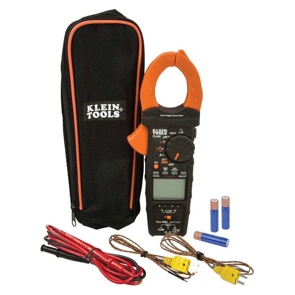 Klein Tools HVAC Clamp Meter Differential Temp - Ascmtools