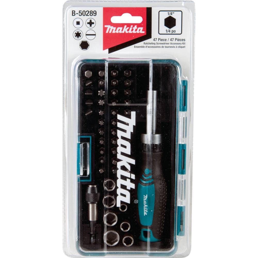 Makita 47 Pc. Ratchet and Bit Set - Ascmtools