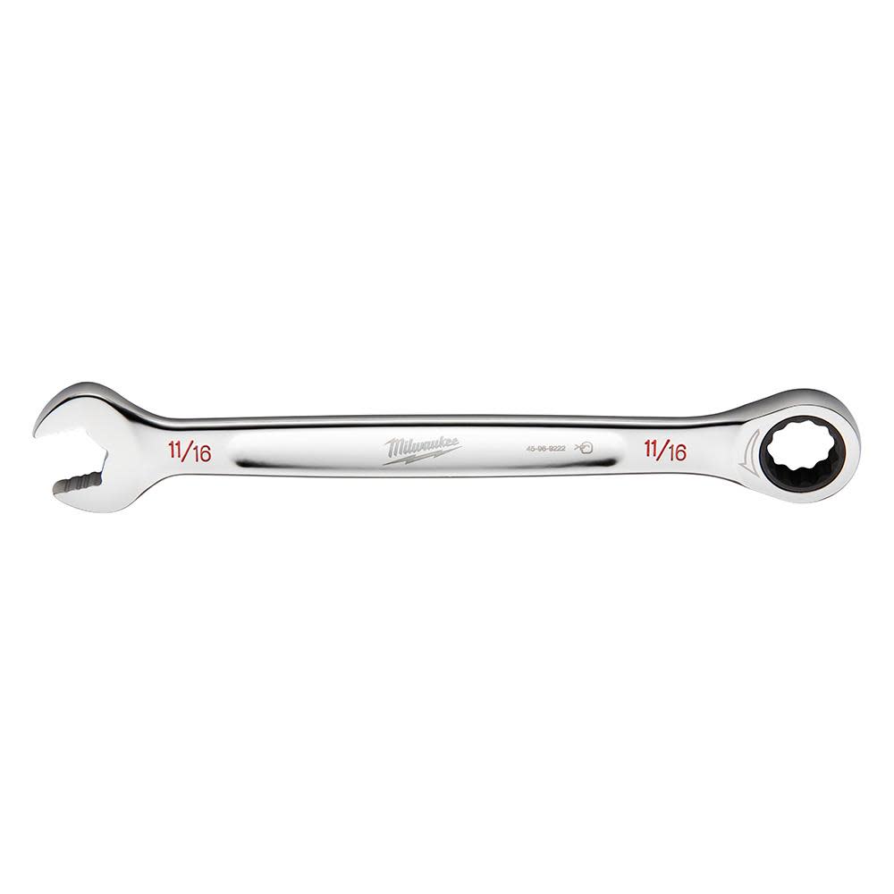 Milwaukee 11/16 in. SAE Ratcheting Combination Wrench - Ascmtools